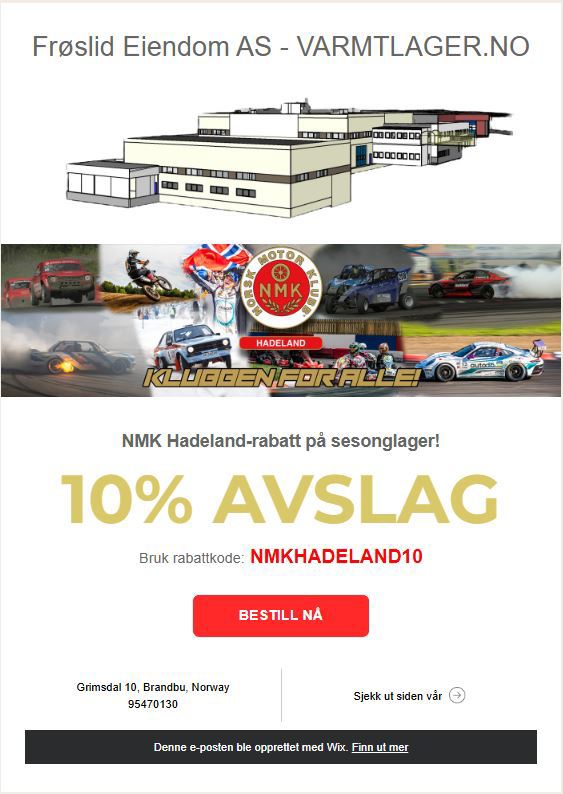 Tilbud vinterlagring av kjøretøy- båt- camping +++